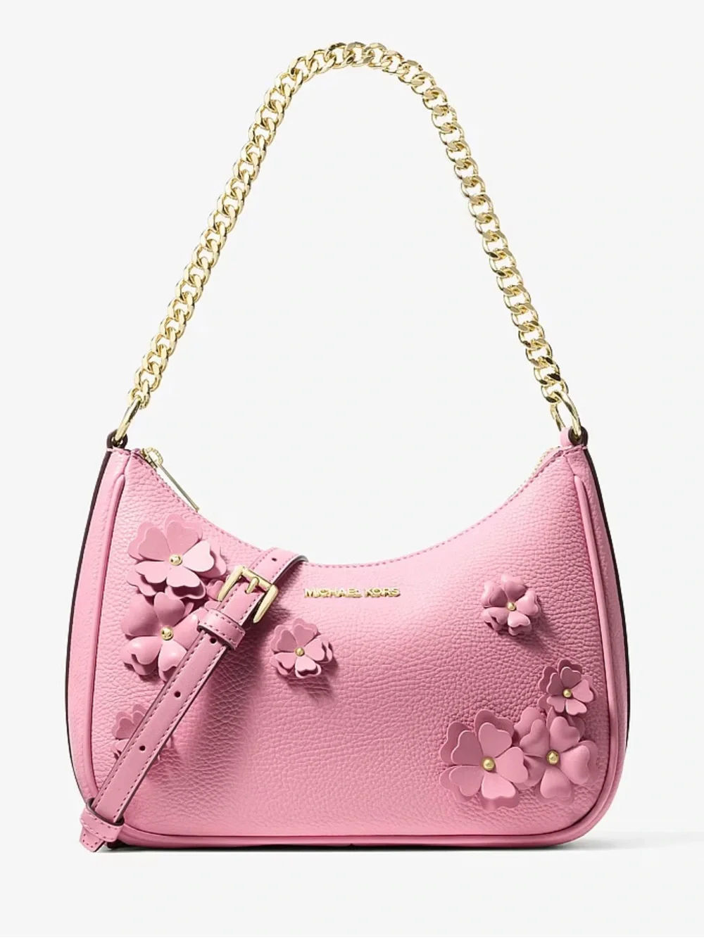 Michael Kors Jet Set Travel Large Embellished Convertible Crossbody Shoulder Bag - Picture 11 of 15